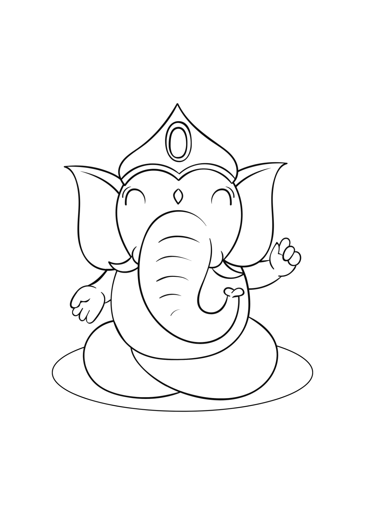 Cute Ganesh Chaturthi Drawing