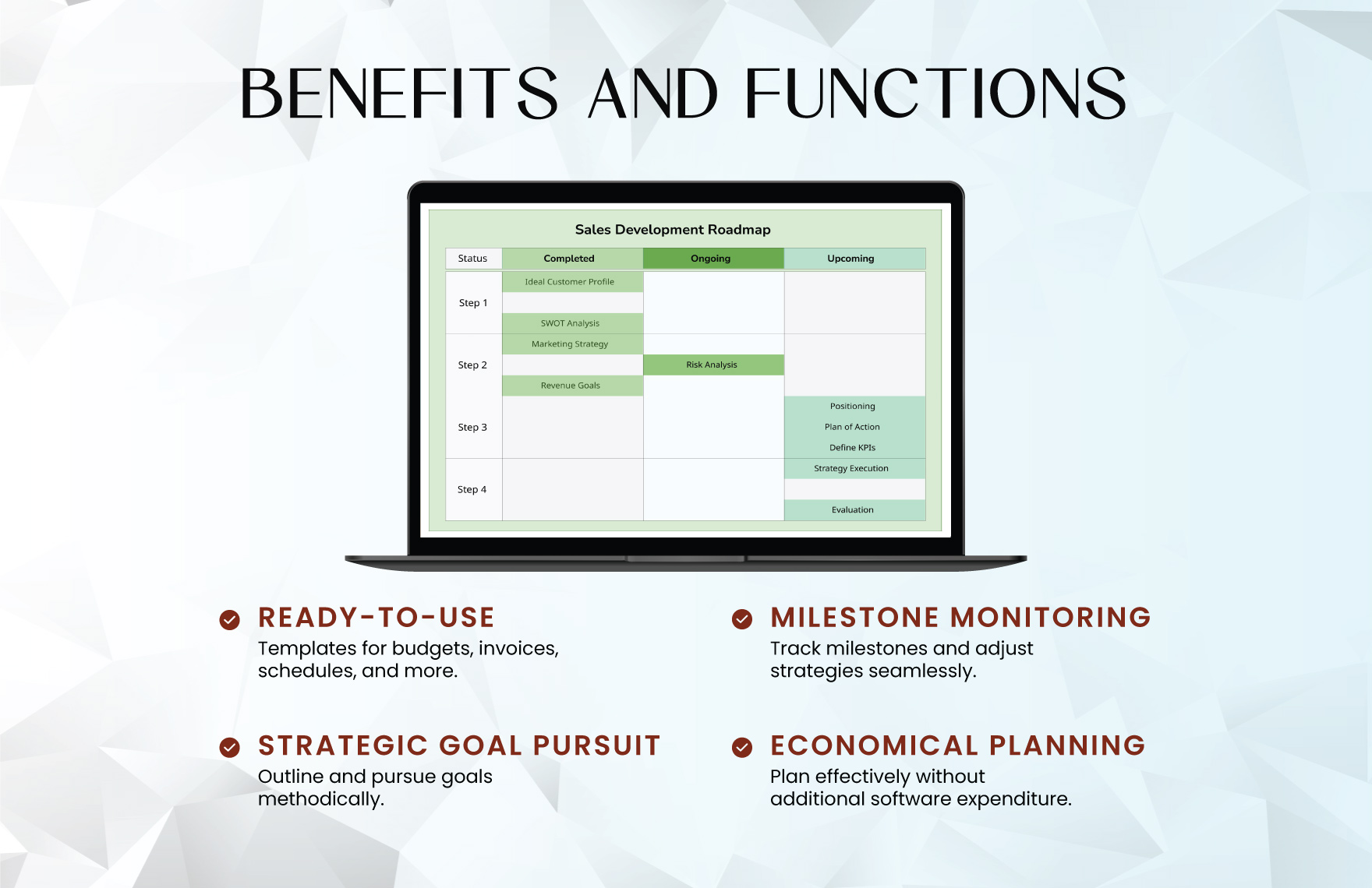 Simple Sales Development Roadmap Template