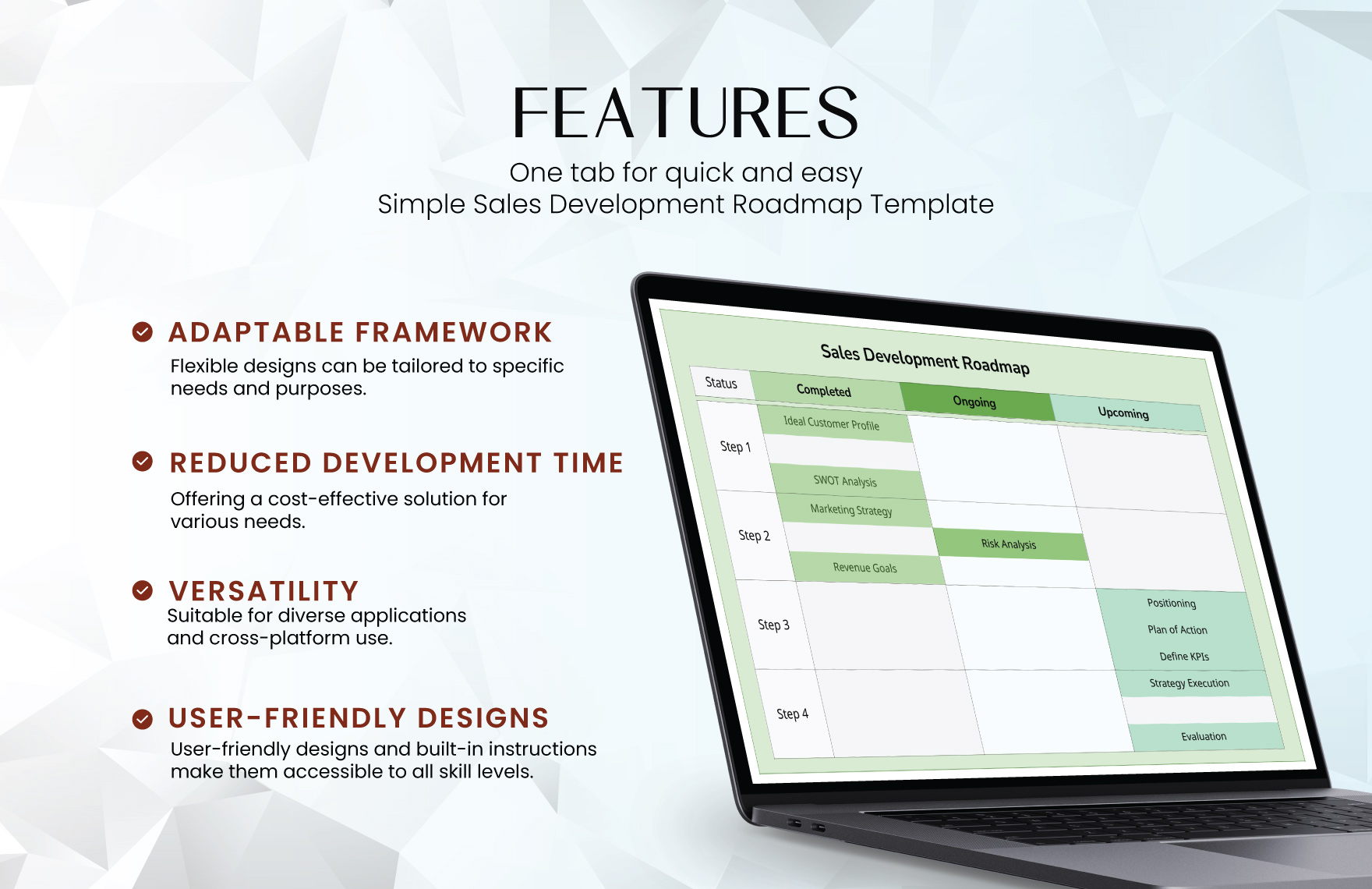 Simple Sales Development Roadmap Template