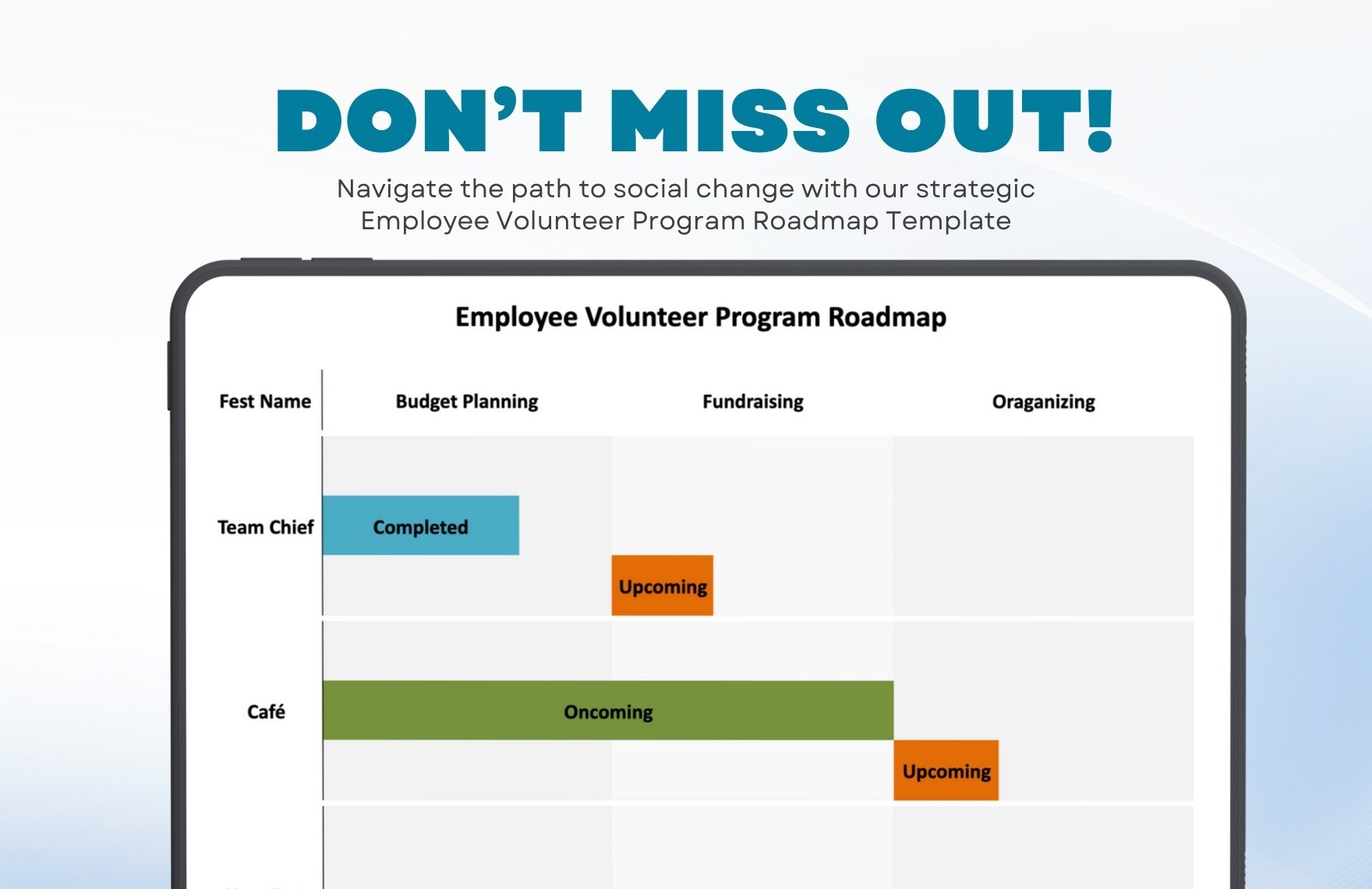 Employee Volunteer Program Roadmap Template