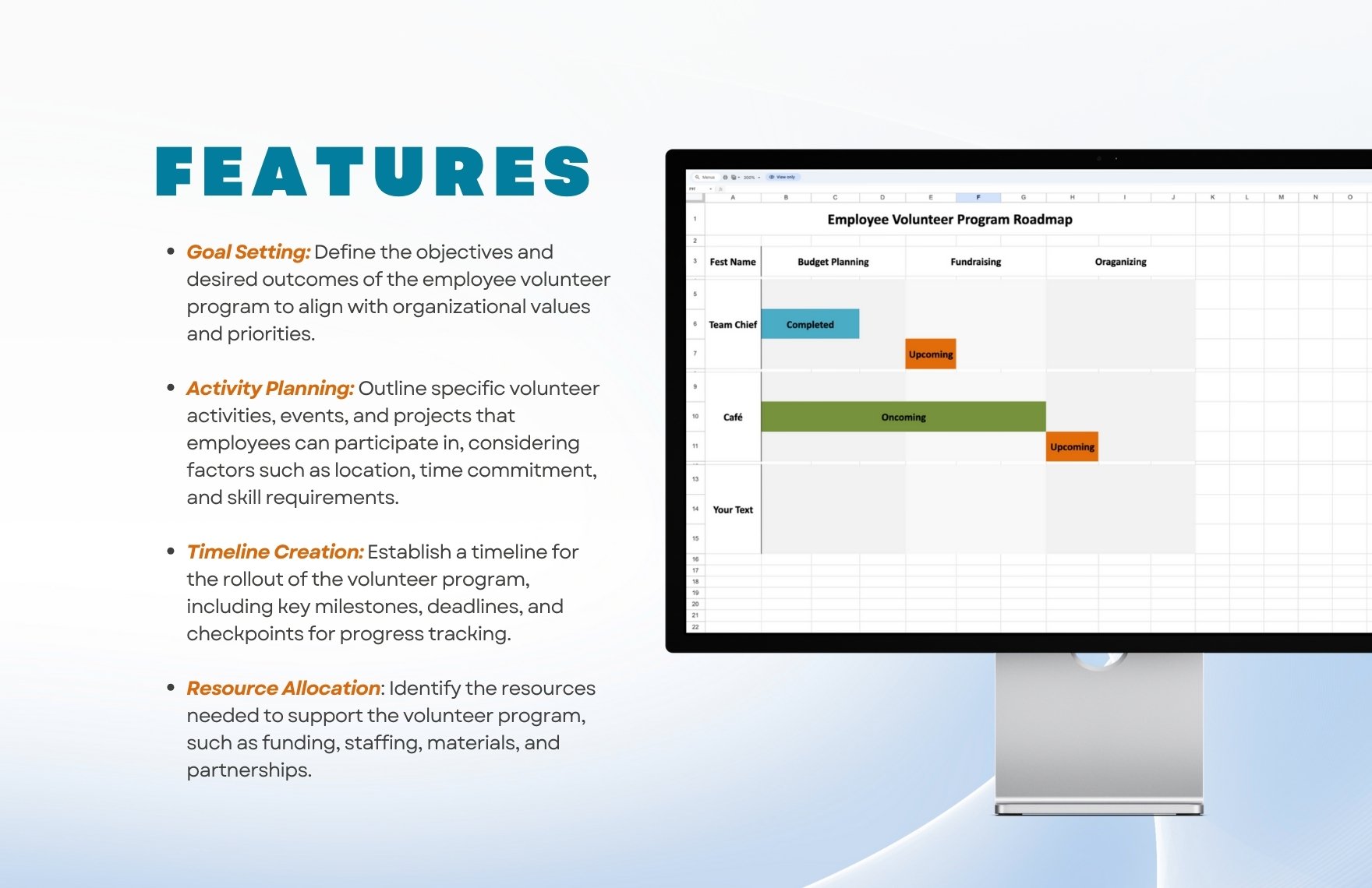 Employee Volunteer Program Roadmap Template