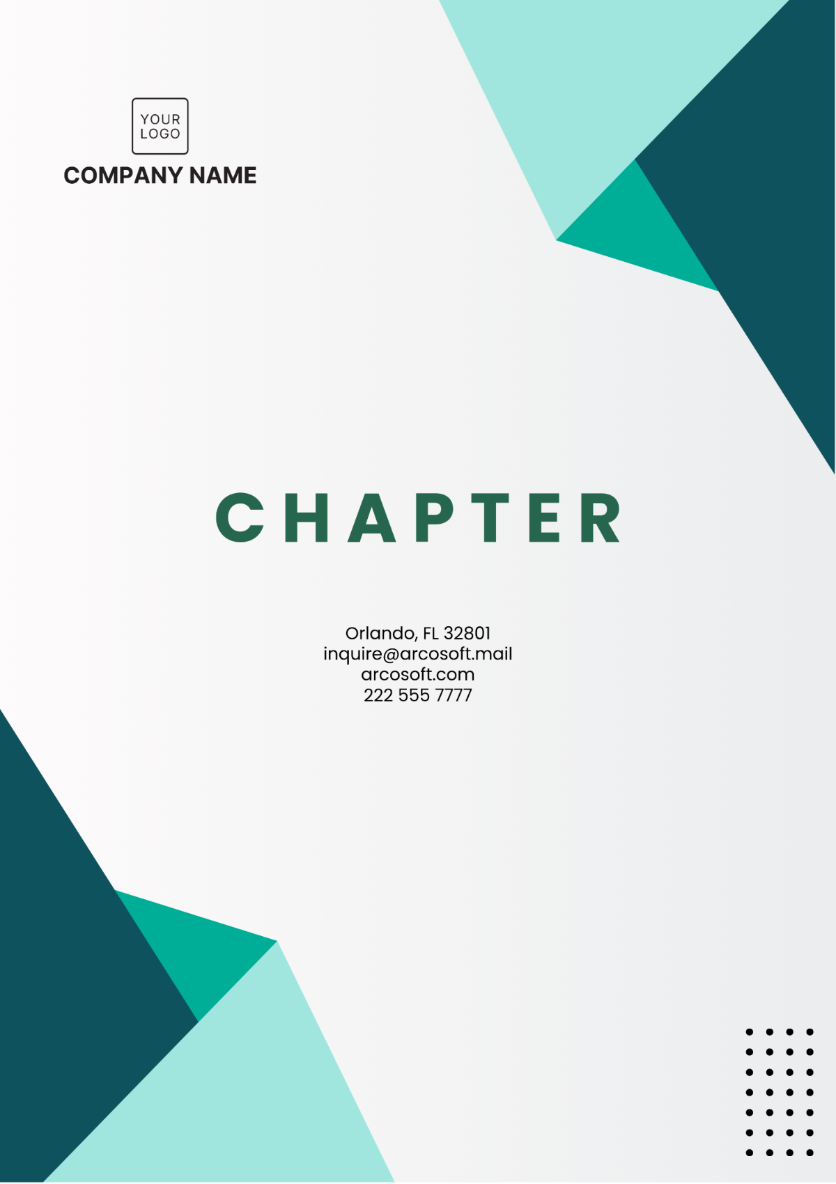 Professional Chapter Template - Edit Online & Download