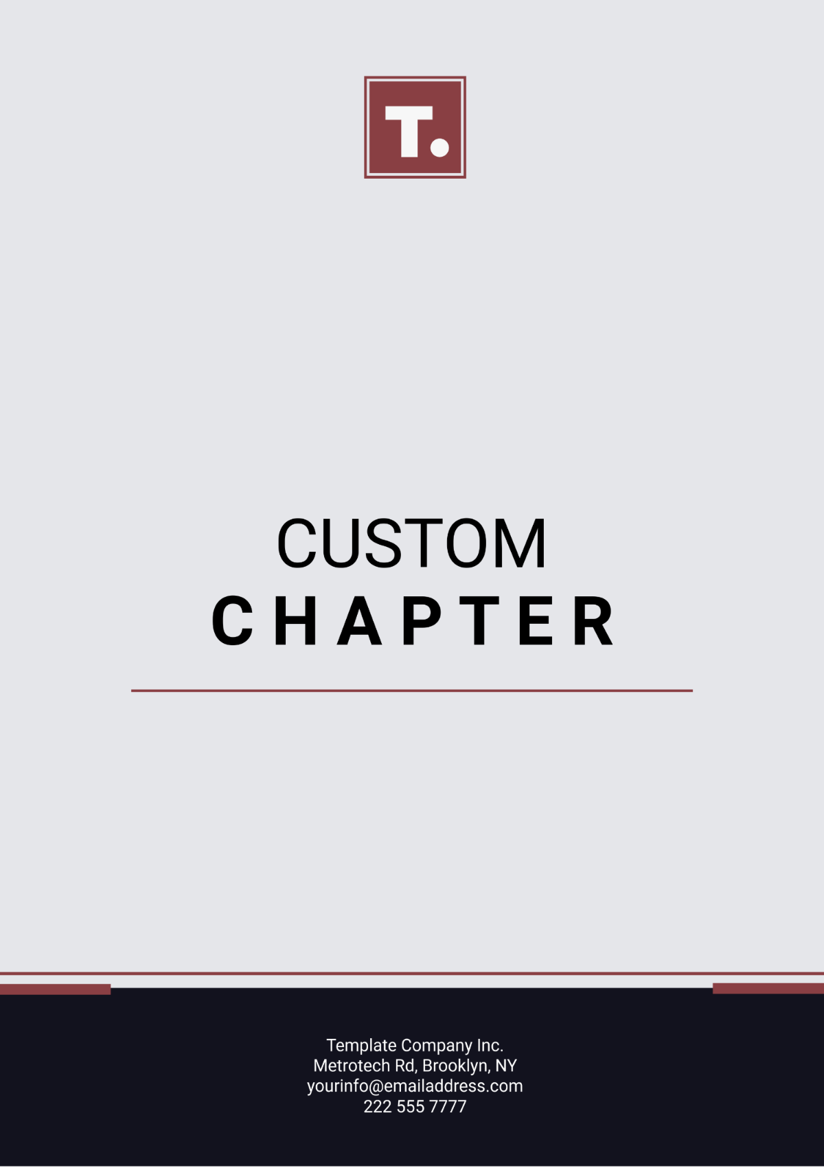 Custom Chapter Template - Edit Online & Download