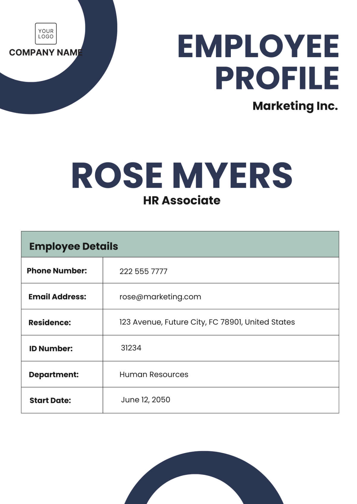 HR Employee Profile