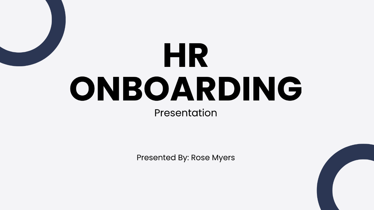 HR Onboarding Presentation