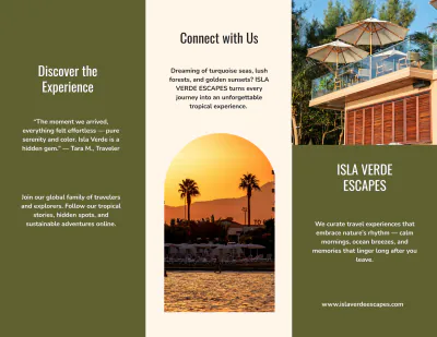 Free Tropical Pamphlet Template to Edit Online