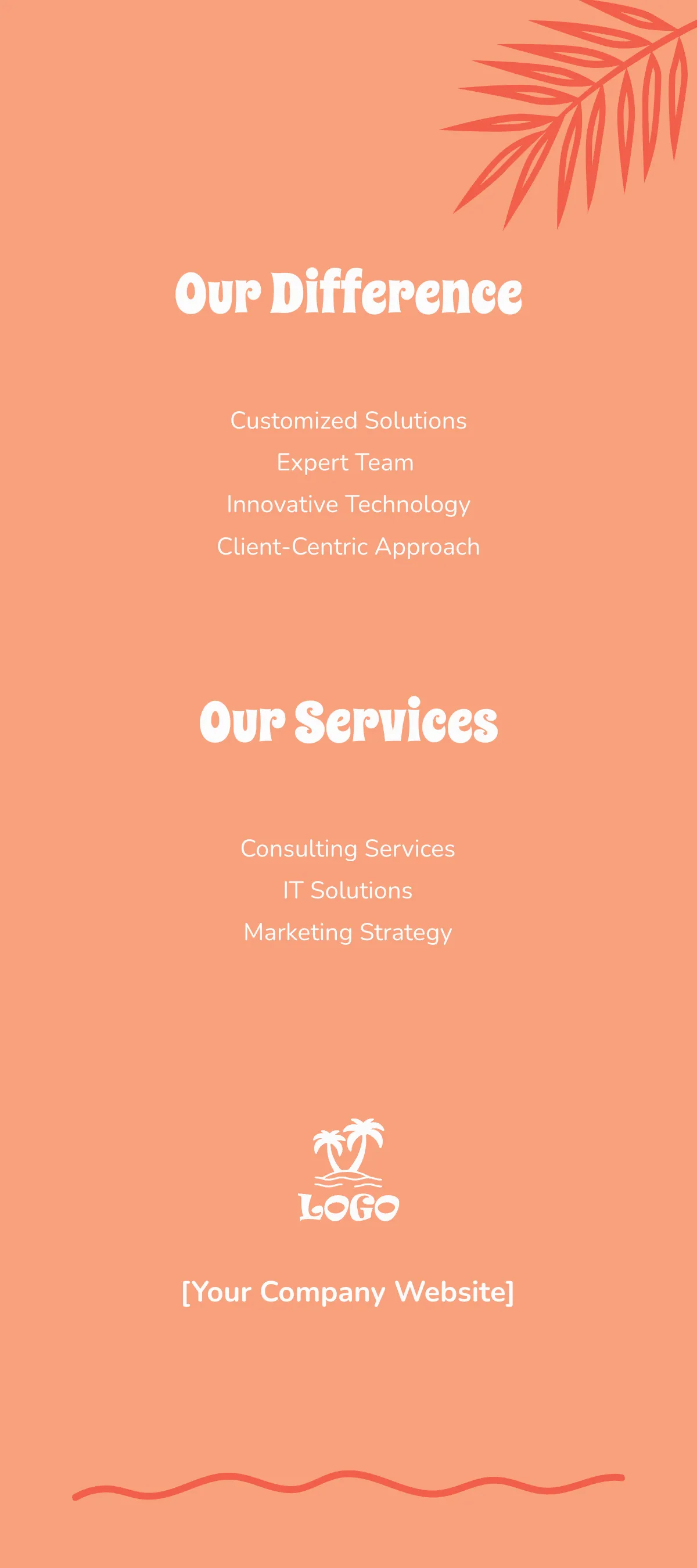 Free Tropical Rack Card Template to Edit Online