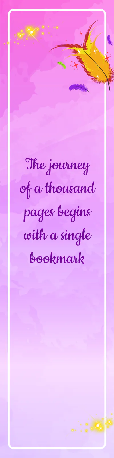 Free Double-Sided Bookmark Template to Edit Online