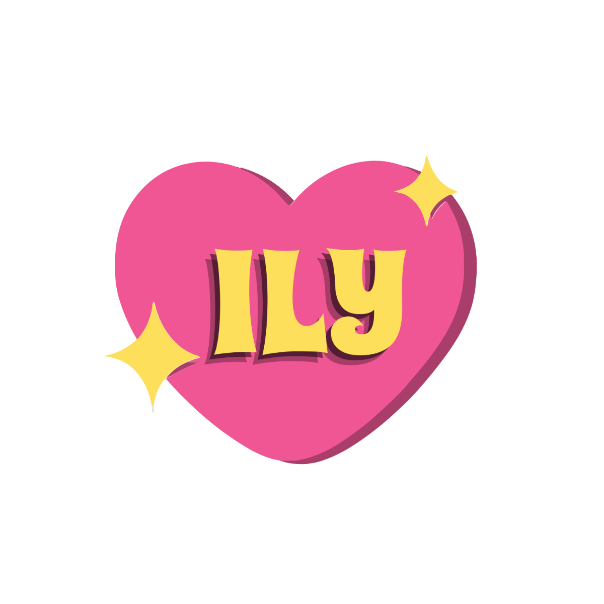 ILY Text - Edit Online | Template.net