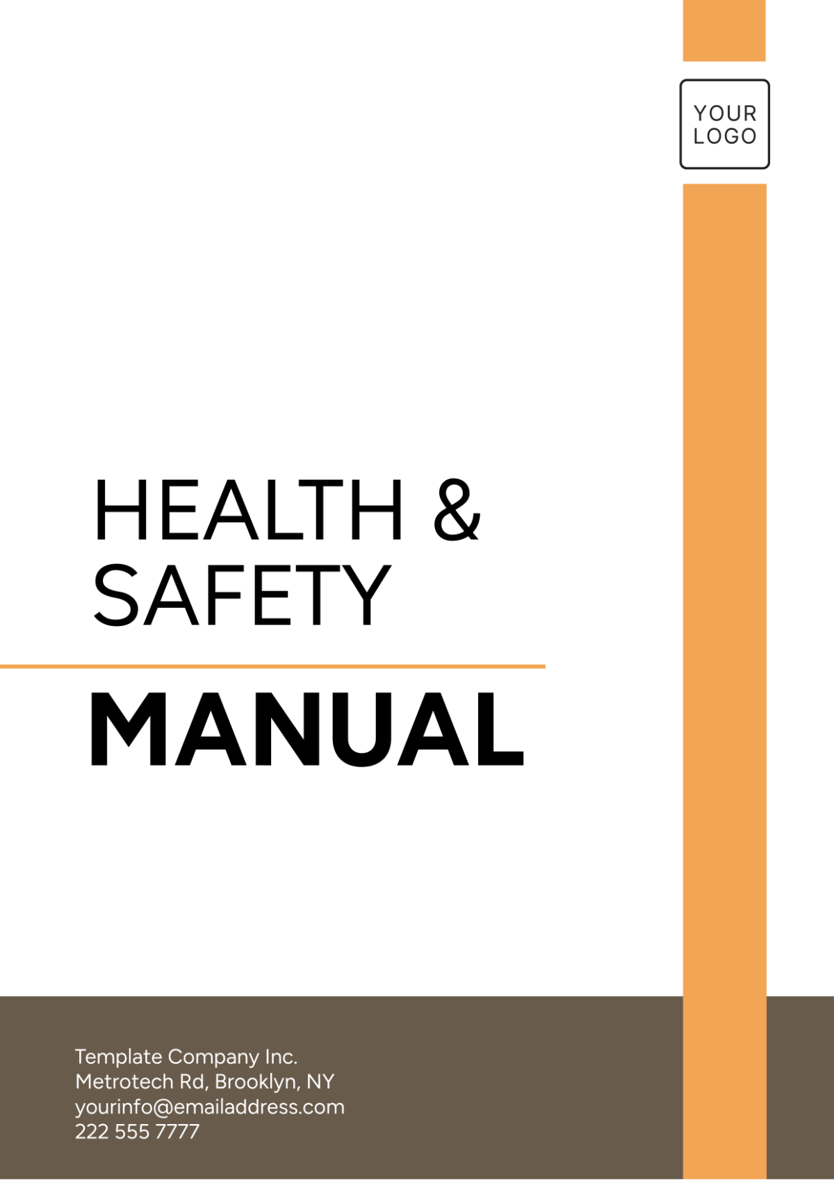 Free Health & Safety Safety Manual Template