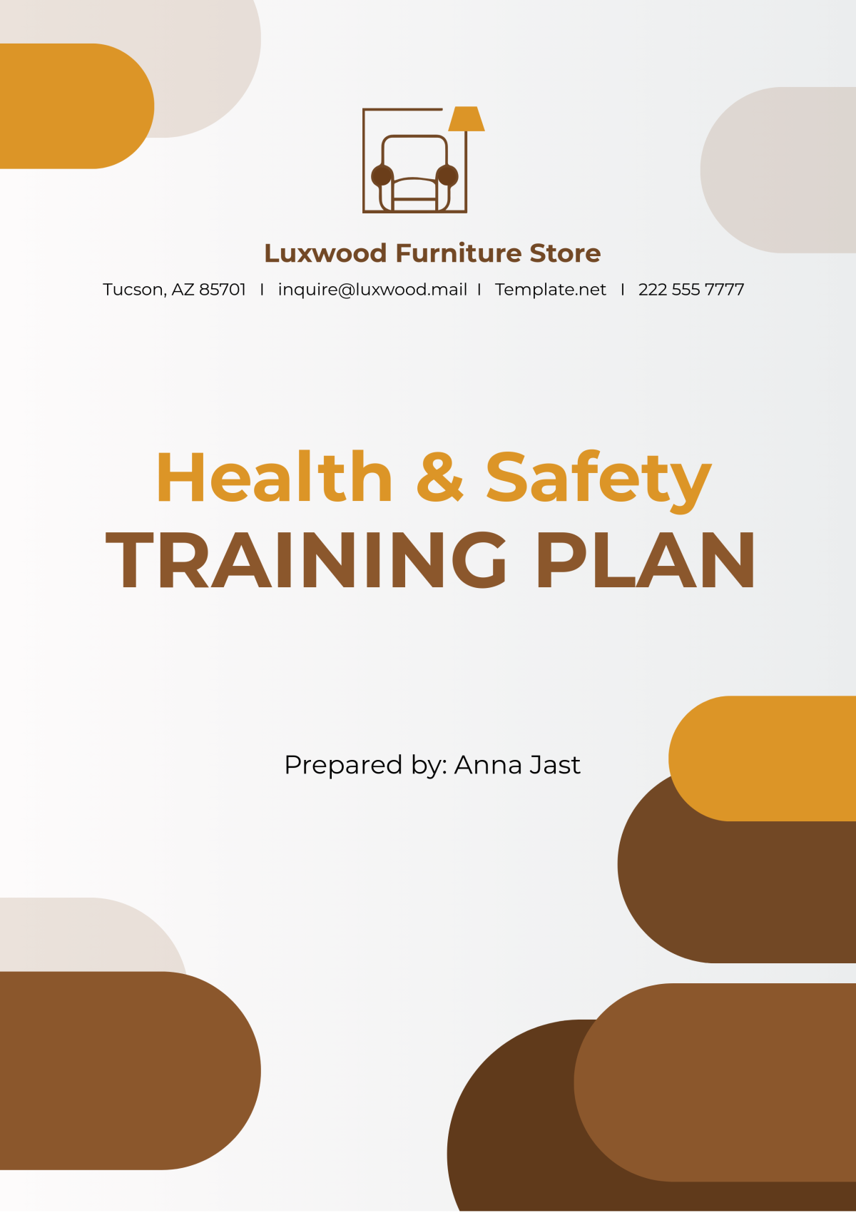 Free Health & Safety Training Plan Template