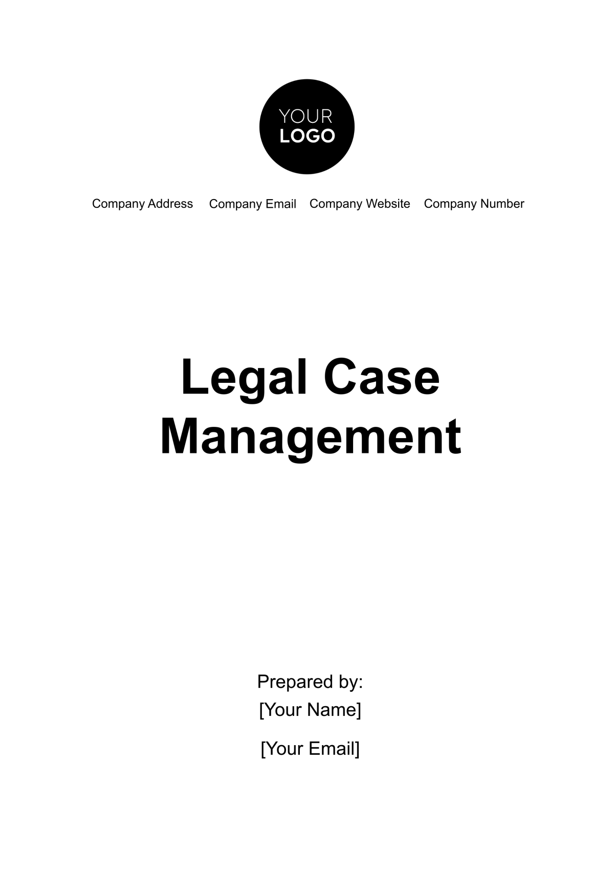 Free Legal Case Management Template