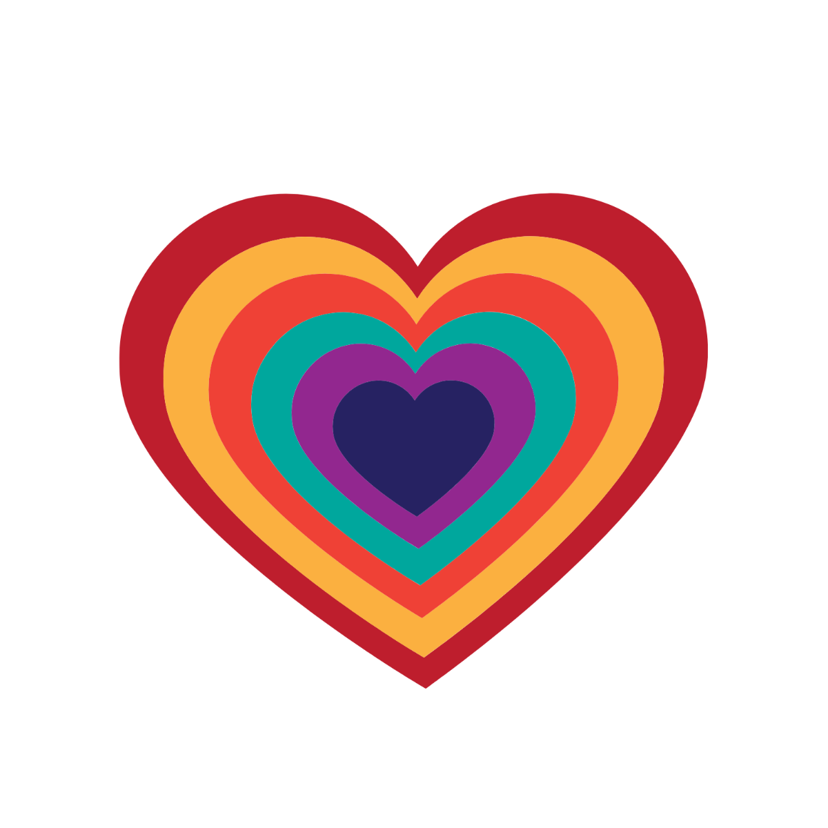 Colorful Heart Clipart