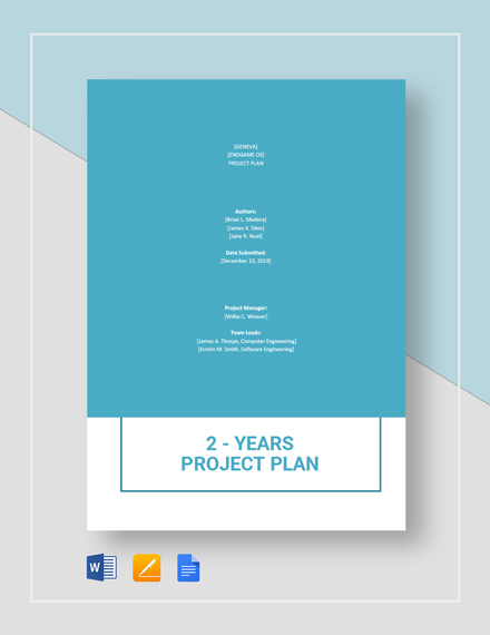 4 Year Plan Worksheet Template - Google Docs, Word | Template.net