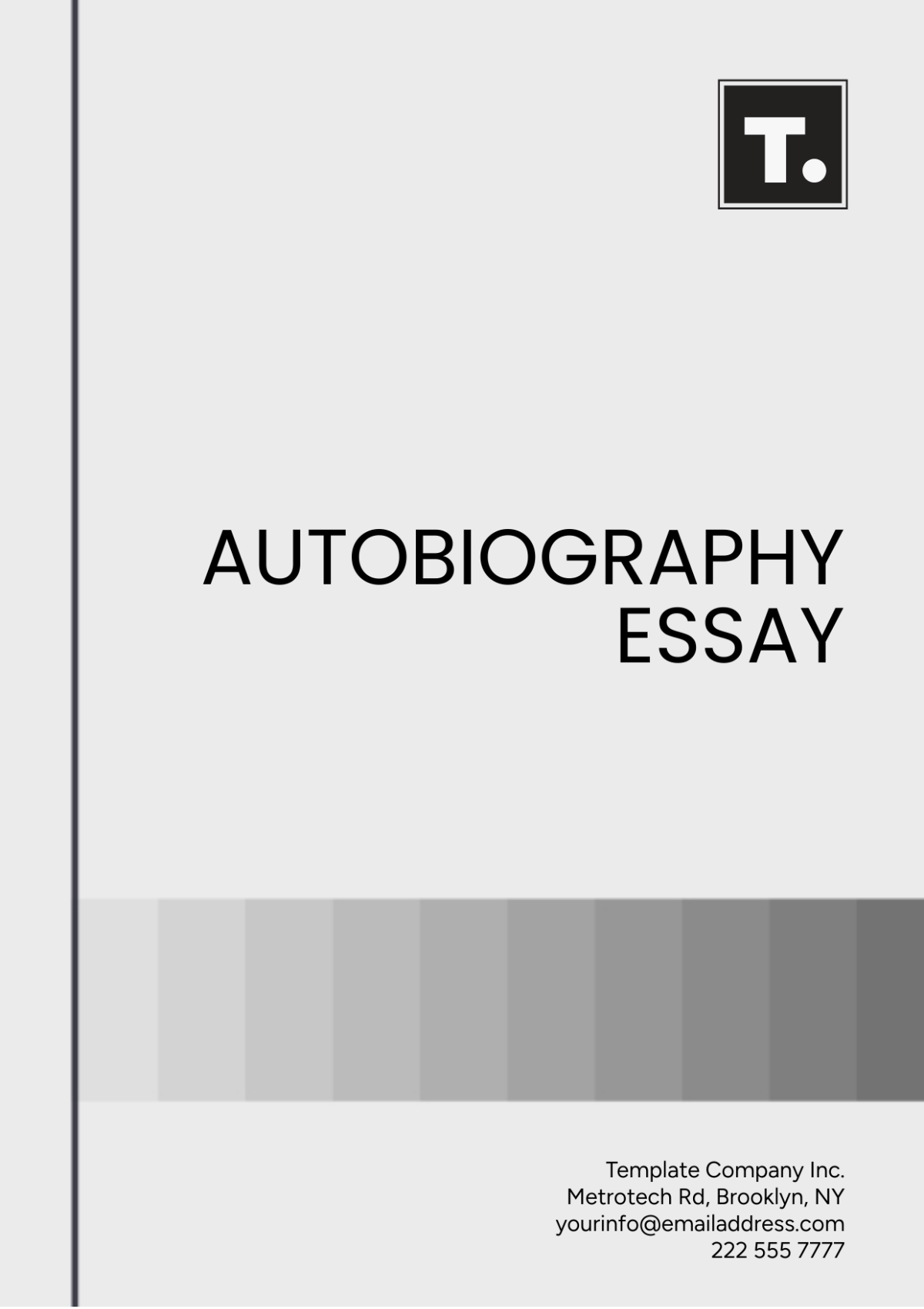 Autobiography Essay Template