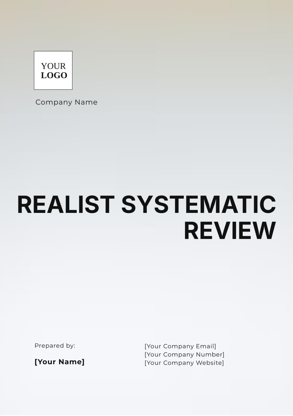 Realist Systematic Review Template - Edit Online & Download