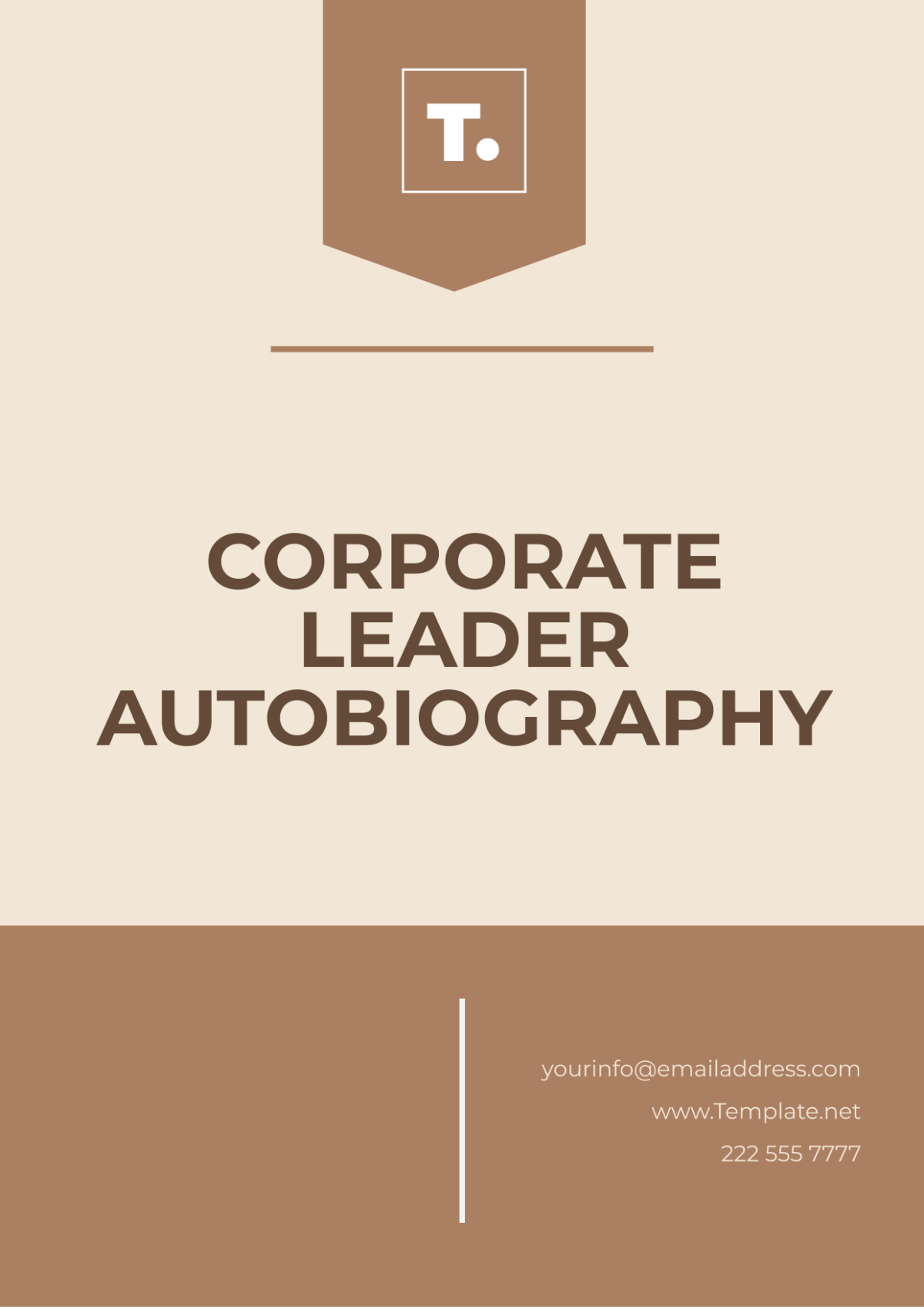 Corporate Leader Autobiography Template