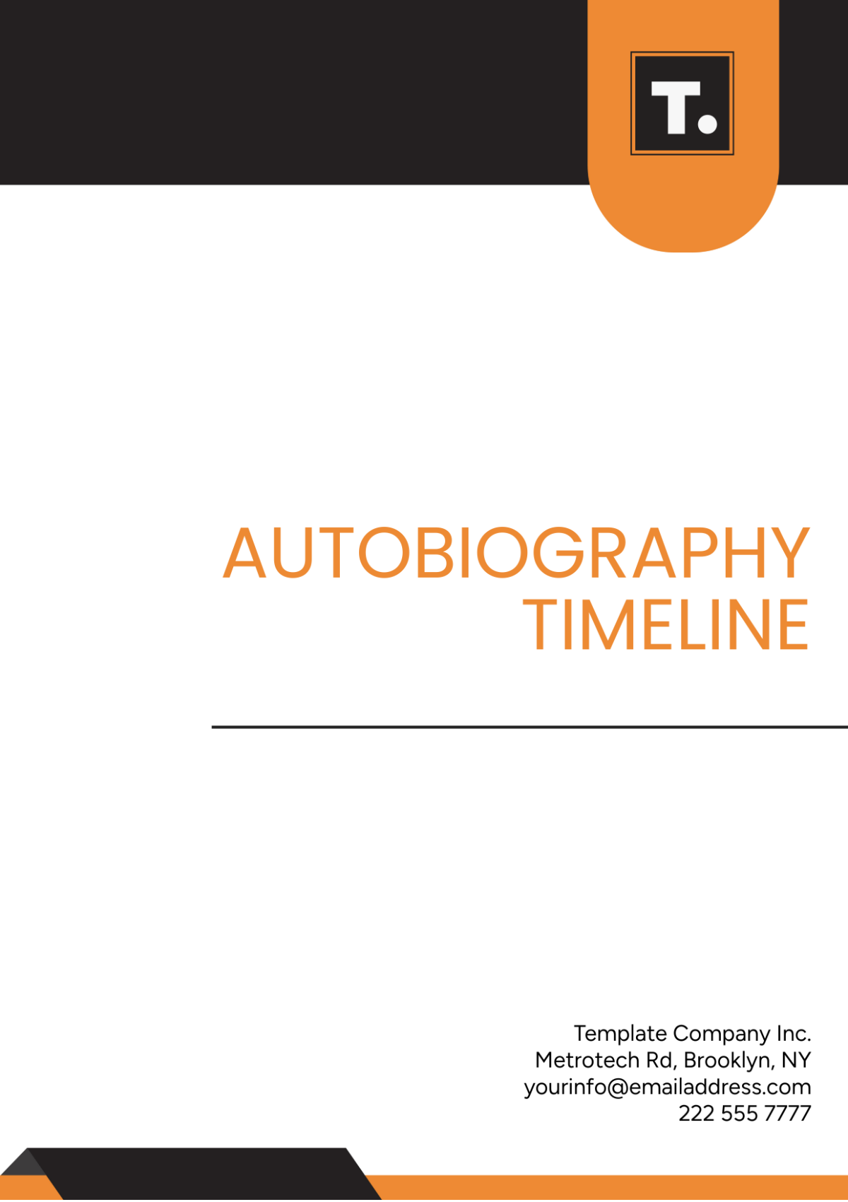 Autobiography Timeline Template