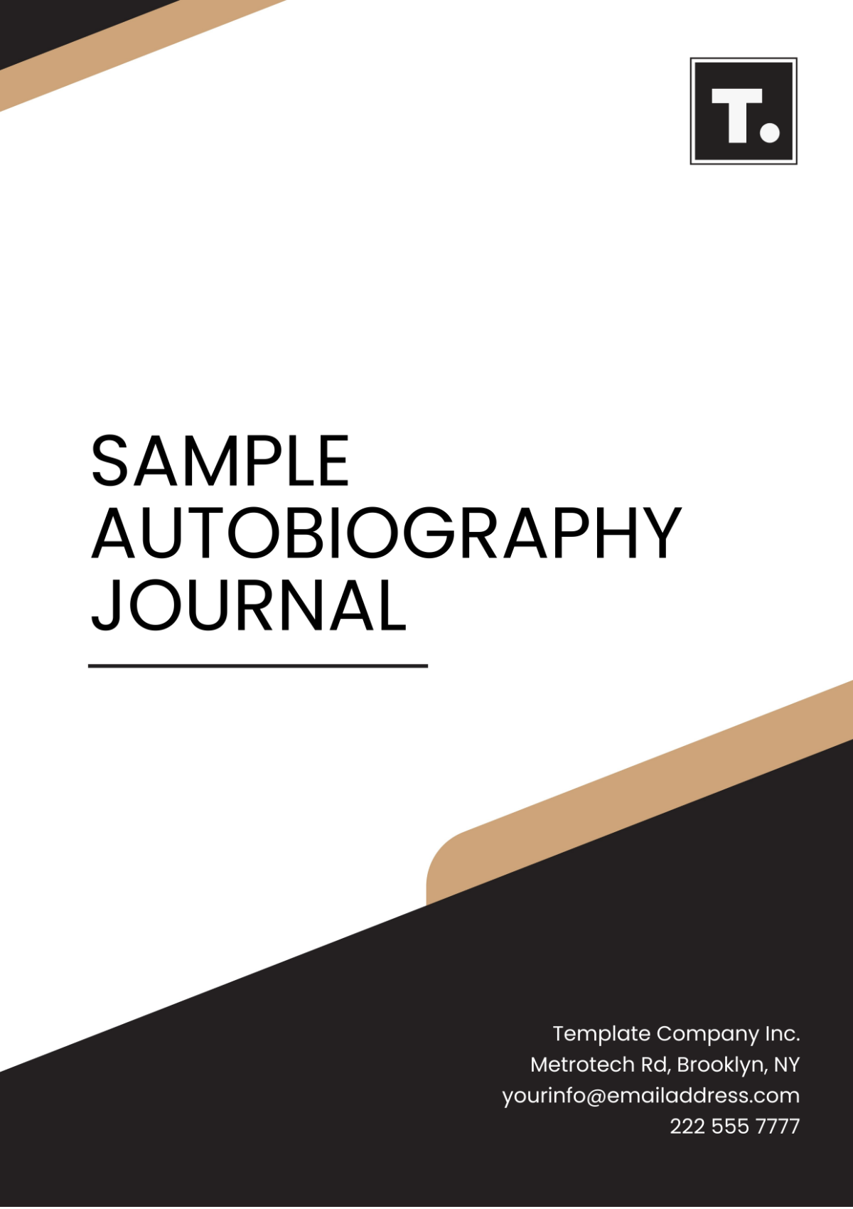 Sample Autobiography Journal Template