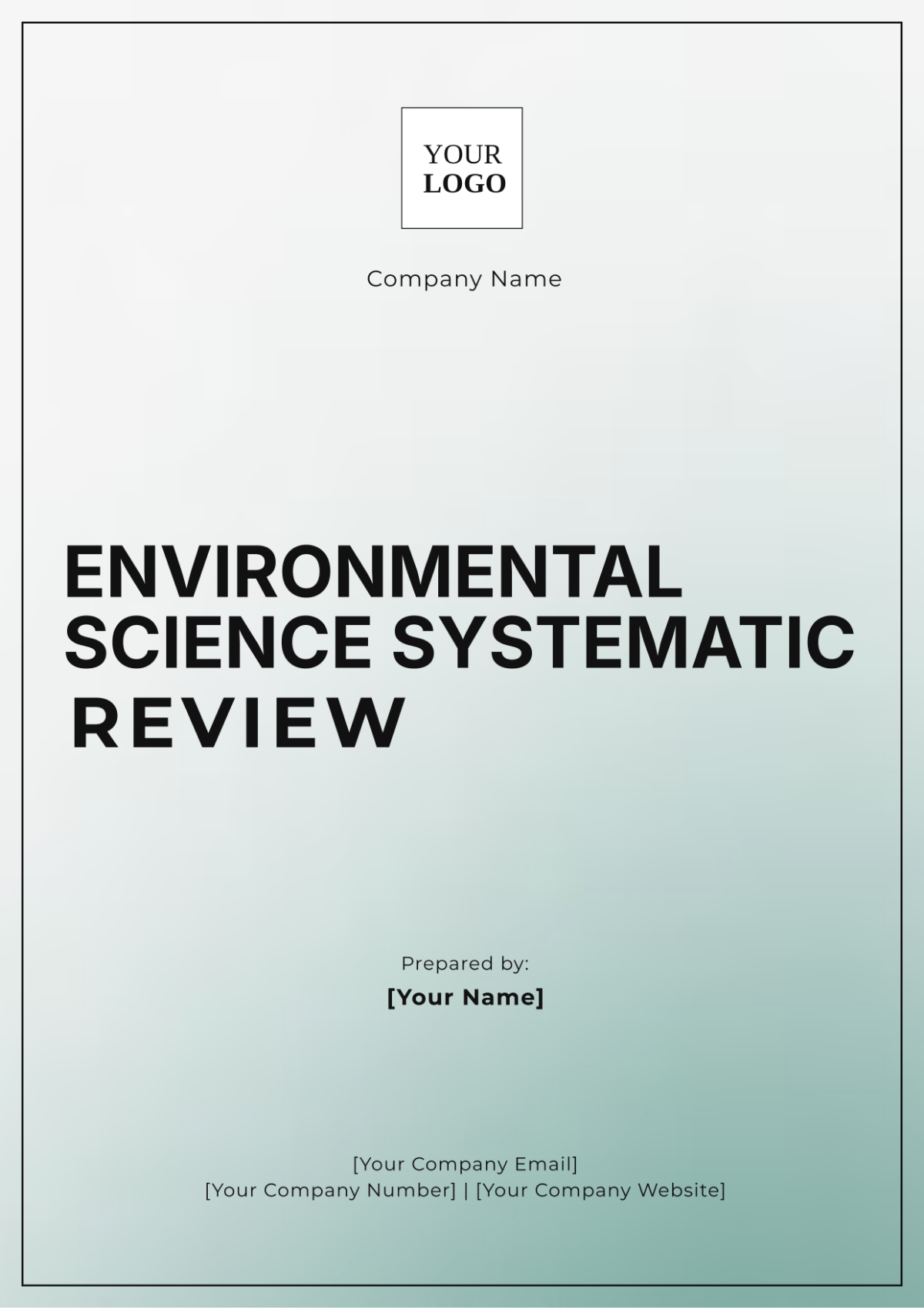 Environmental Science Systematic Review Template - Edit Online & Download