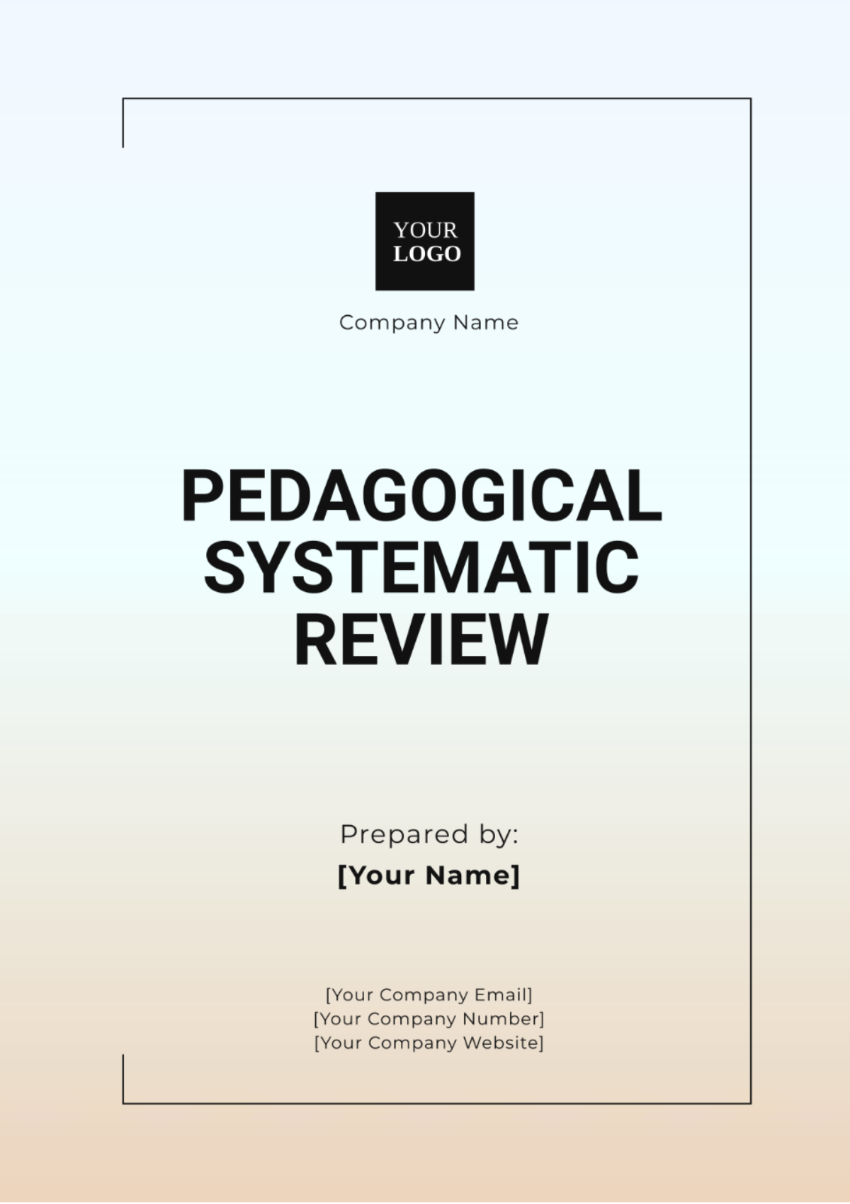 Pedagogical Systematic Review Template - Edit Online & Download