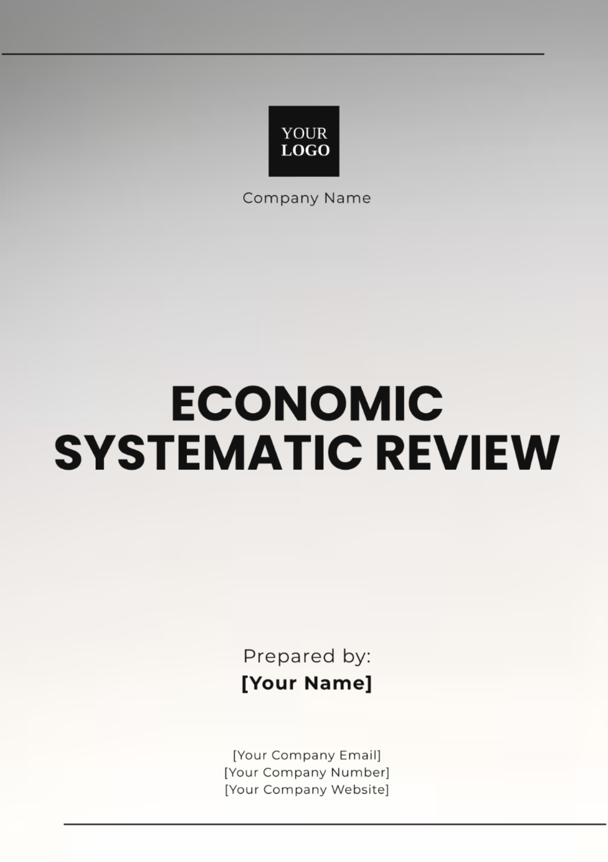 Economic Systematic Review Template - Edit Online & Download