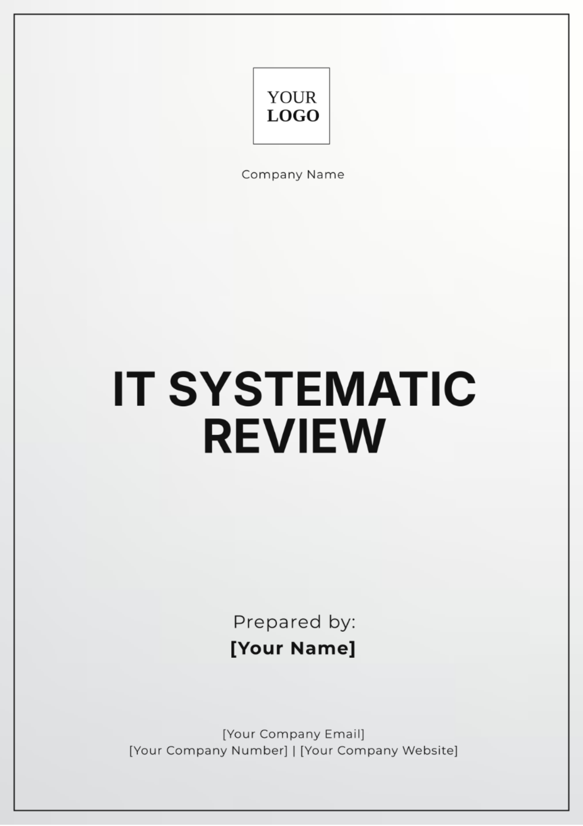 IT Systematic Review Template - Edit Online & Download