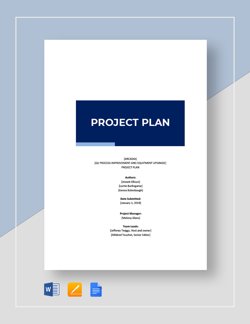 Basic Project Plan Template