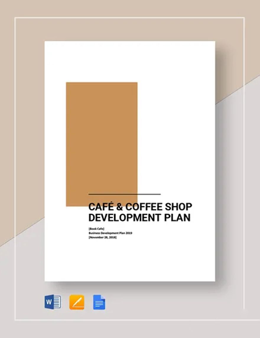 Free Cafe_Coffee shop Development Plan Template