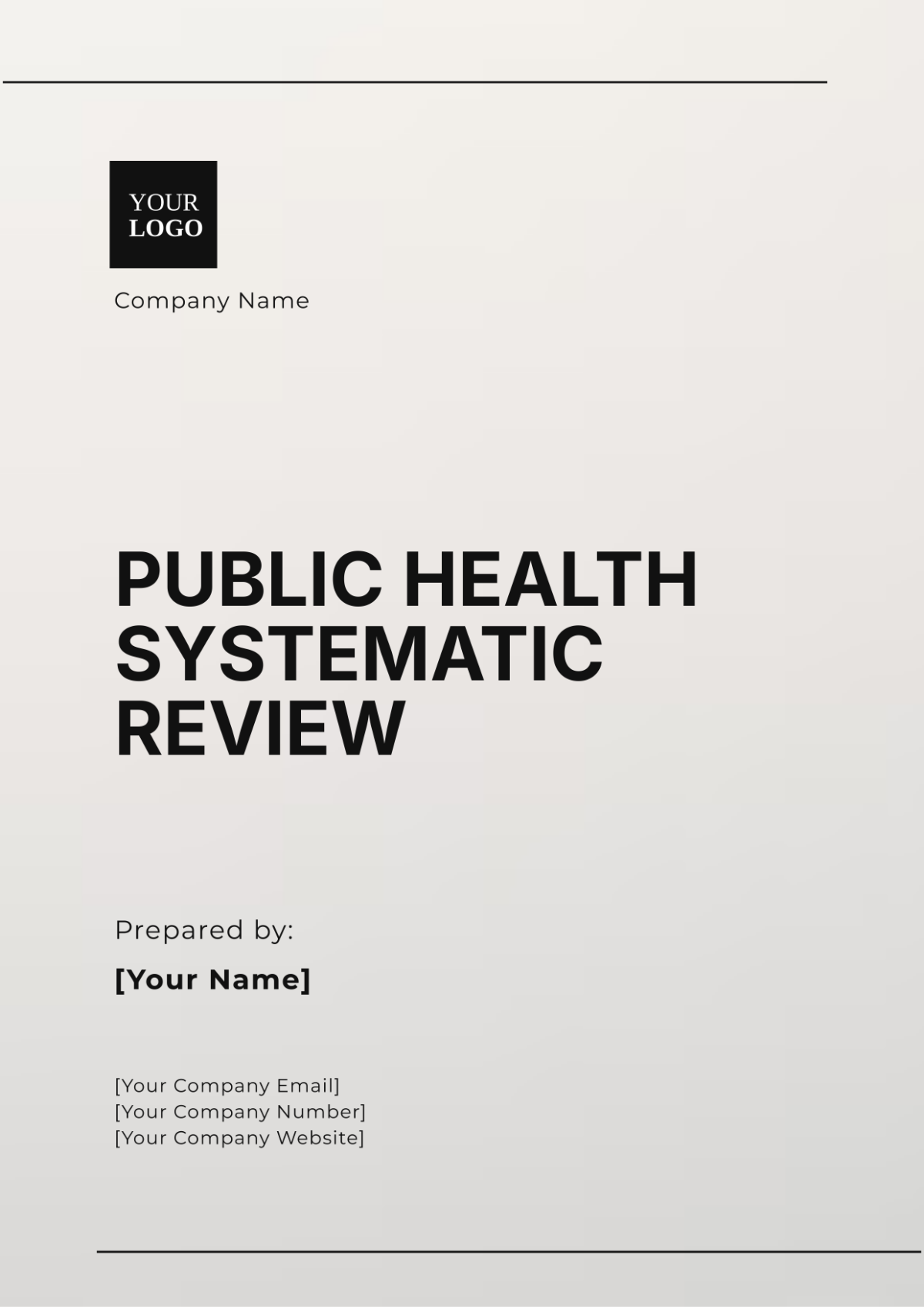 Public Health Systematic Review Template - Download | Template.net