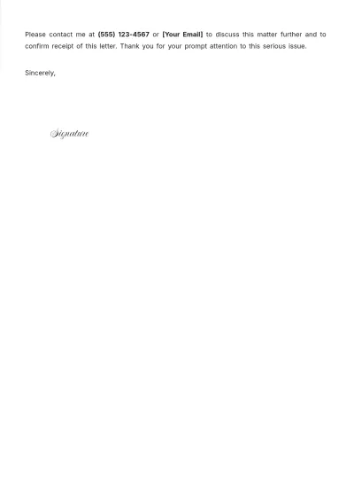 Free Defamatory Statement Letter Template to Edit Online