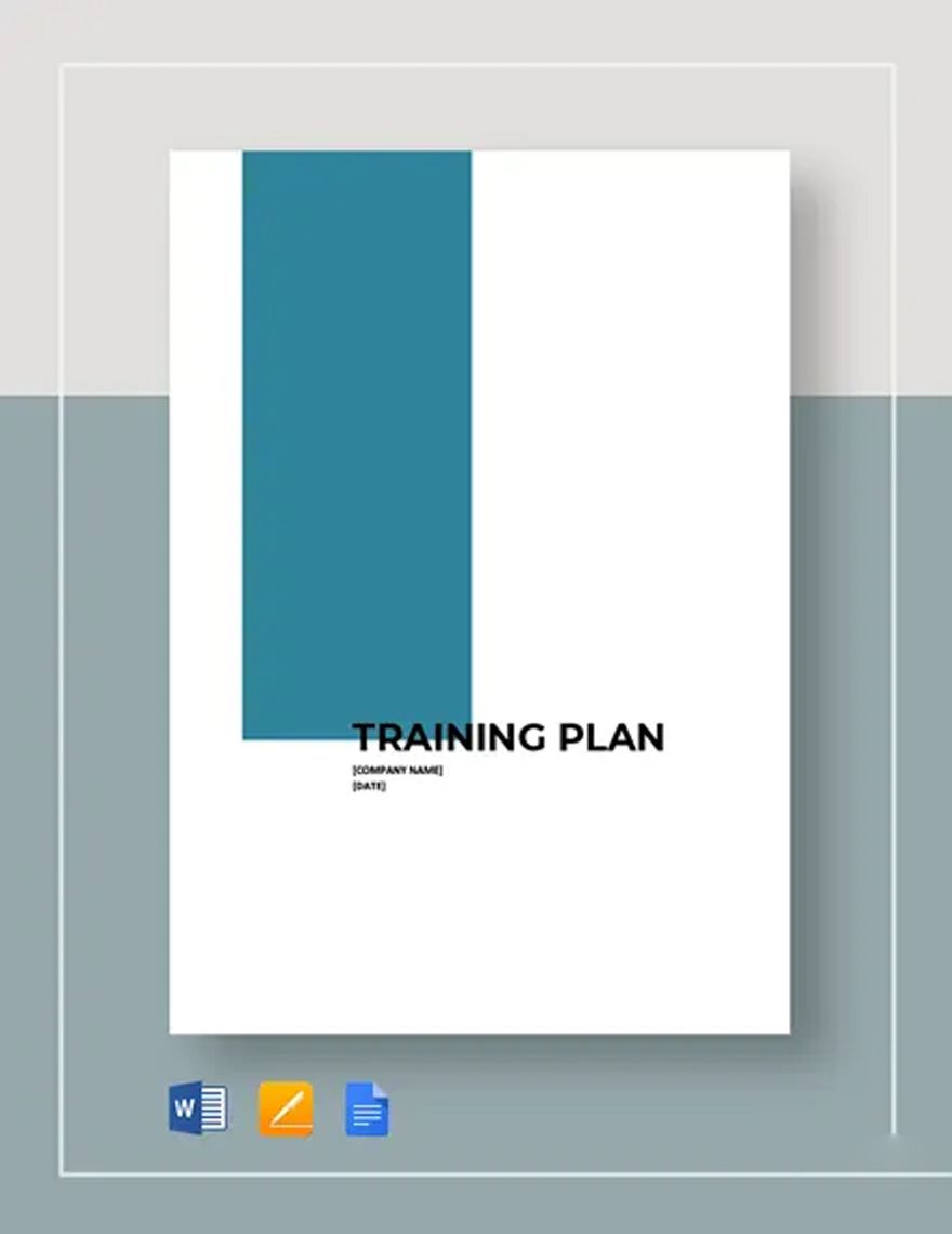 Blank Training Plan Template in Word, Google Docs, Apple Pages