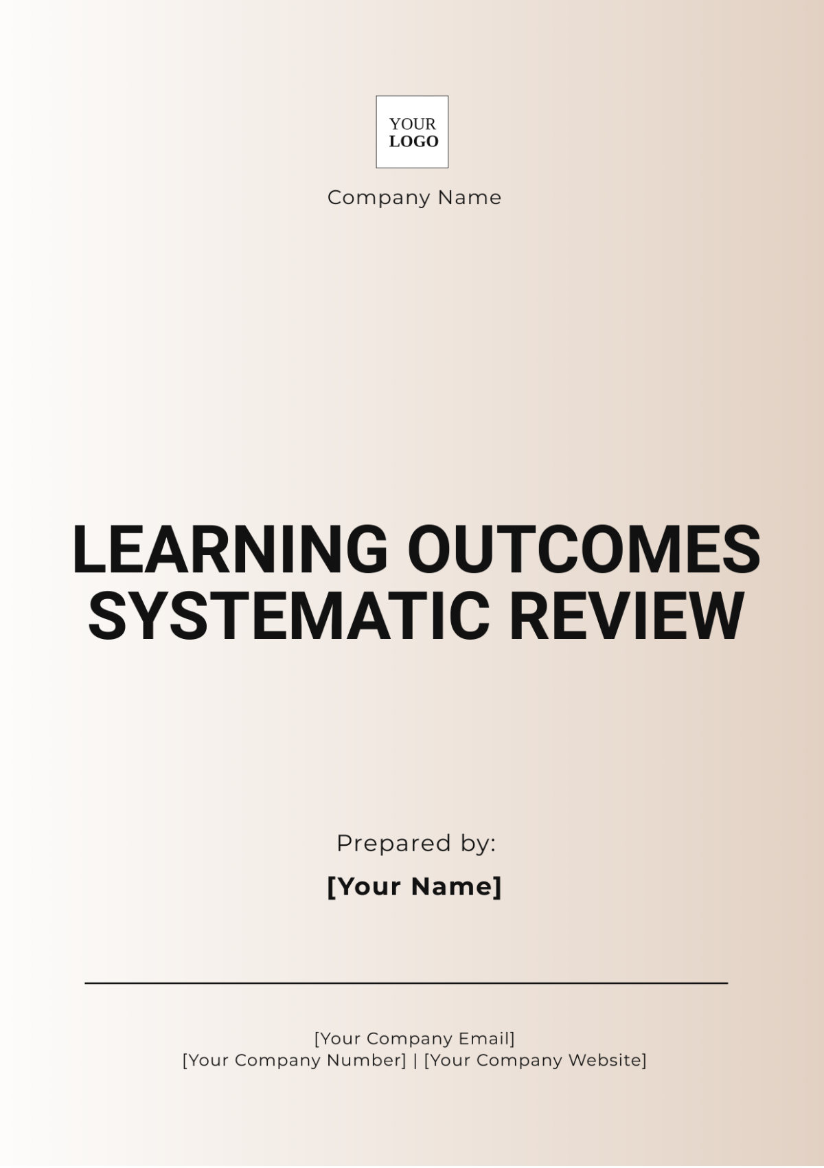 Learning Outcomes Systematic Review Template - Edit Online & Download