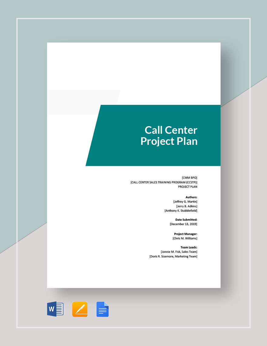 call center business plan model