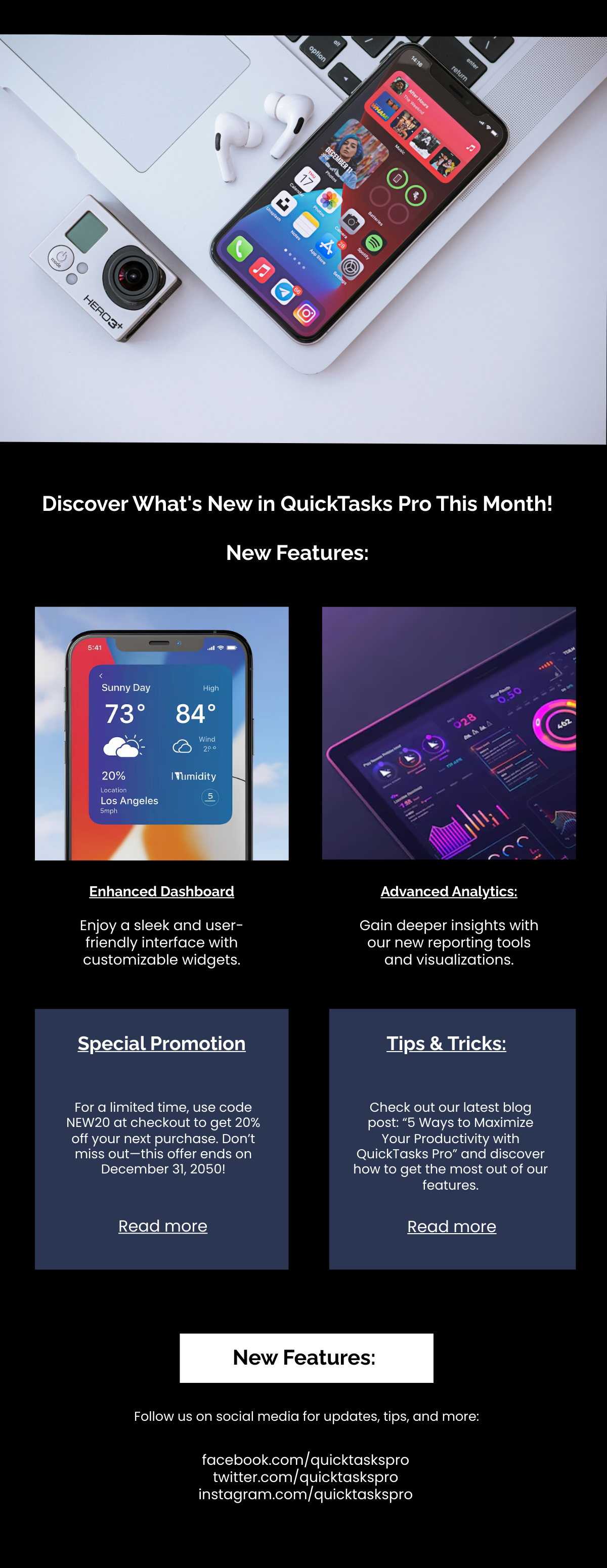 Product Email Newsletter Template