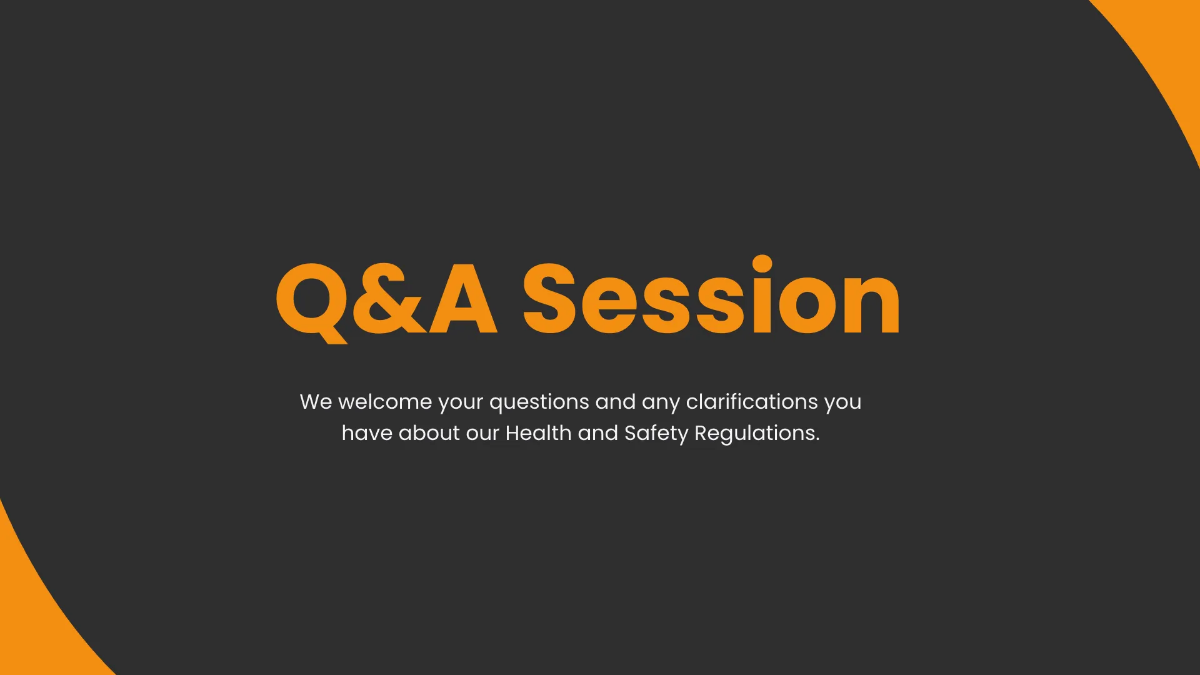 Free Health & Safety Presentation Template to Edit Online