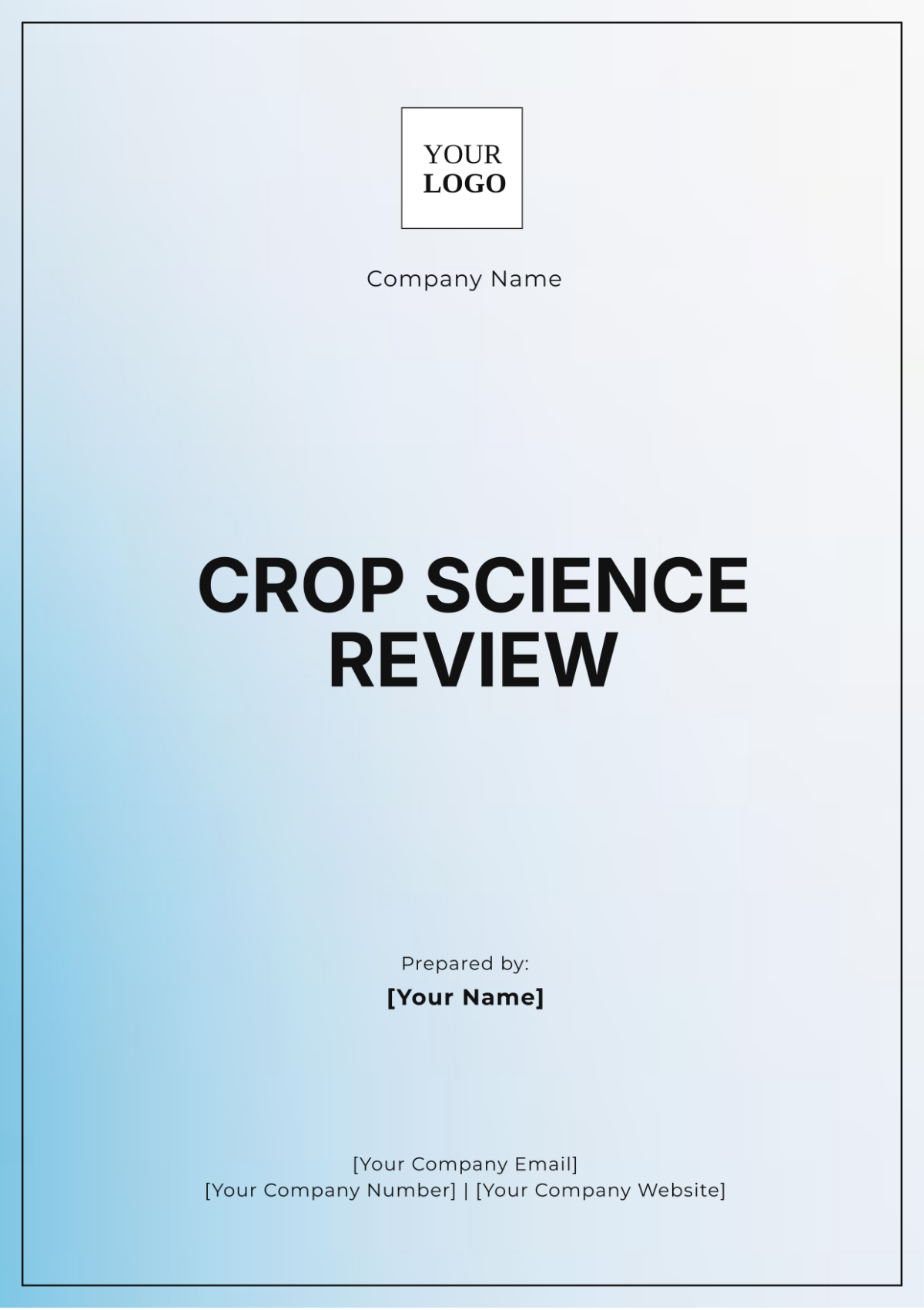 Crop Science Review Template - Edit Online & Download