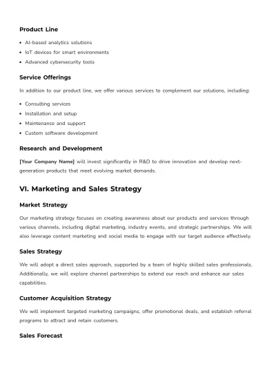 Free Business Plan Proposal Format Template to Edit Online
