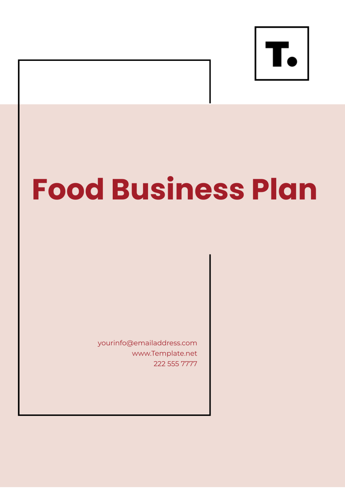 Food Business Plan Template