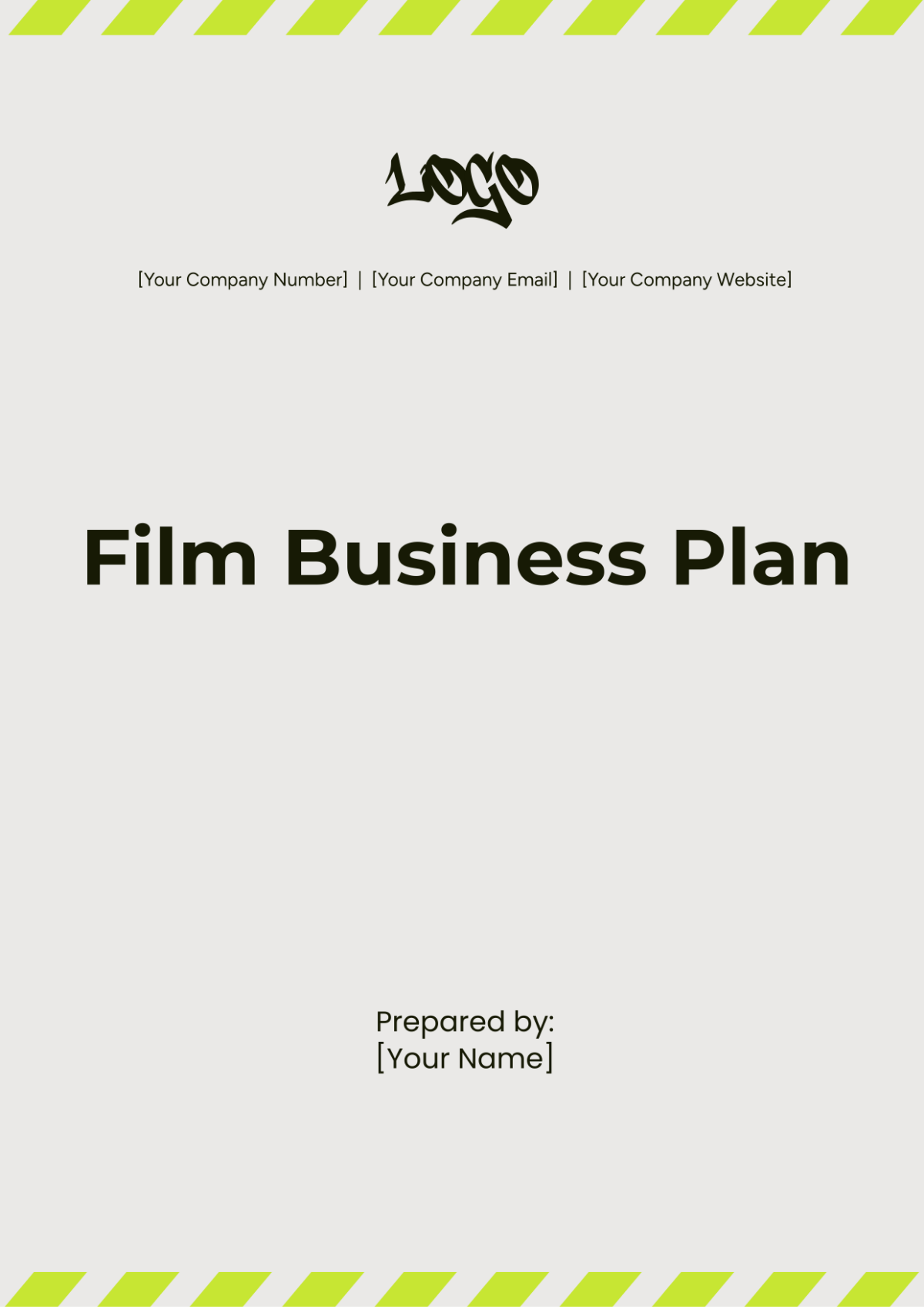 Film Business Plan Template