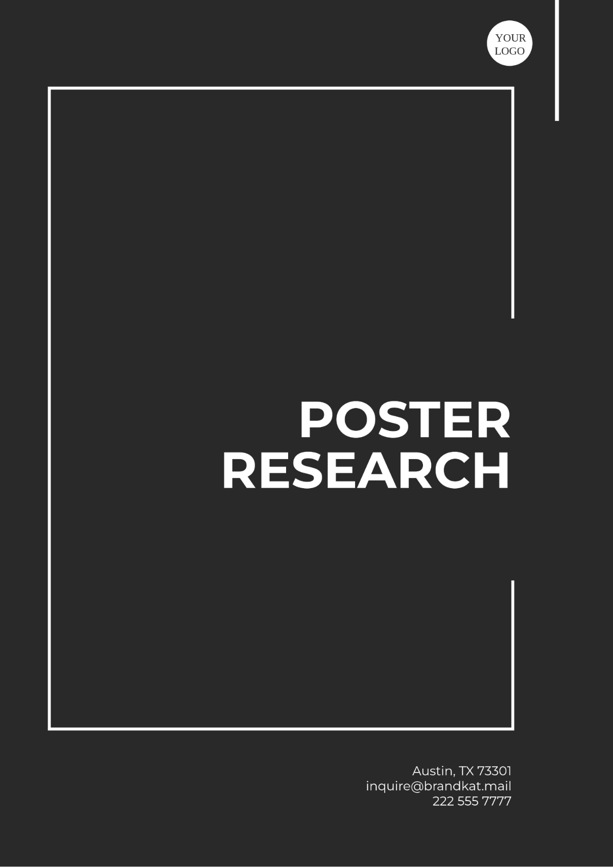 Free Poster Research Template