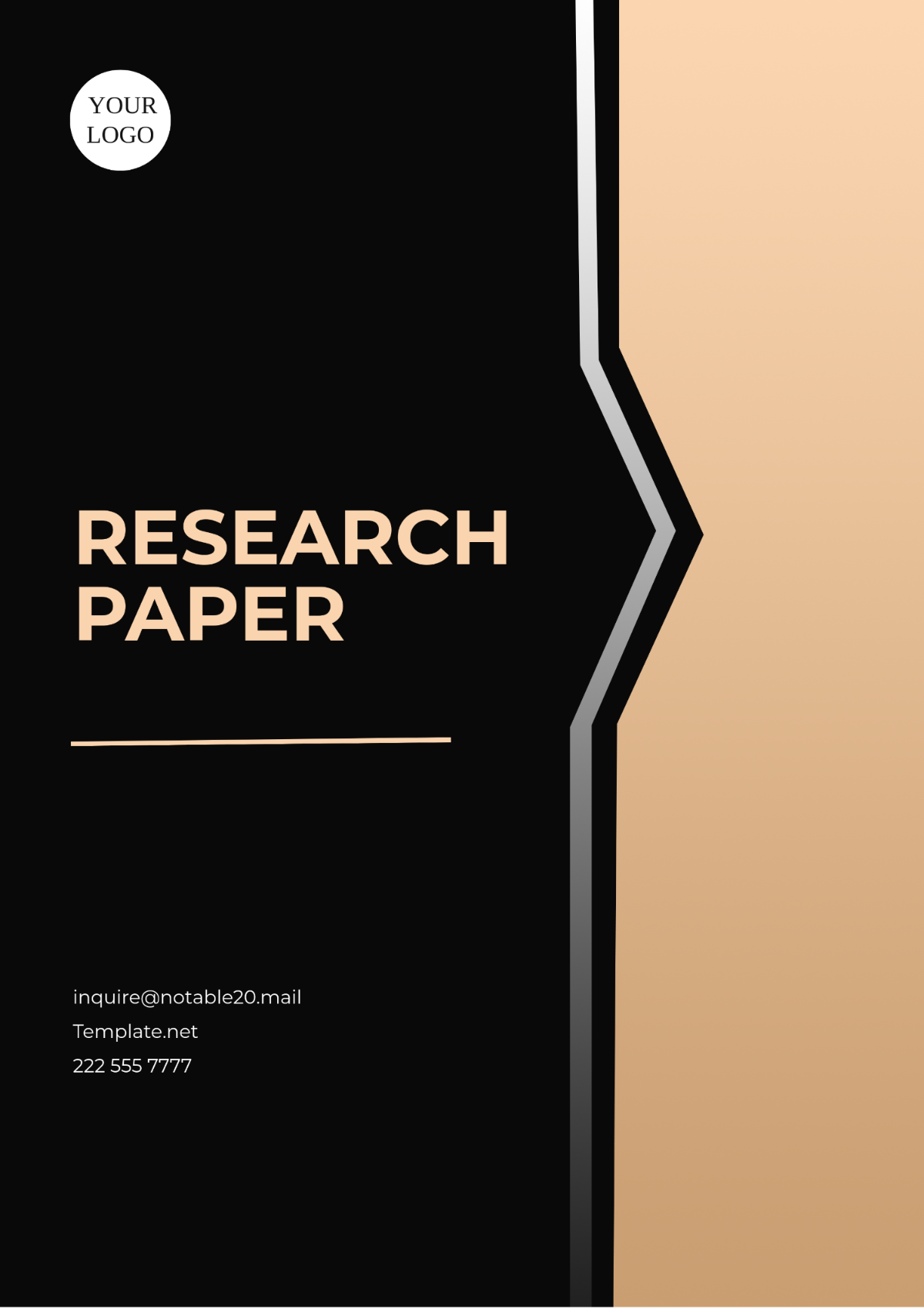 Free Basic Research Paper Layout Template to Edit Online