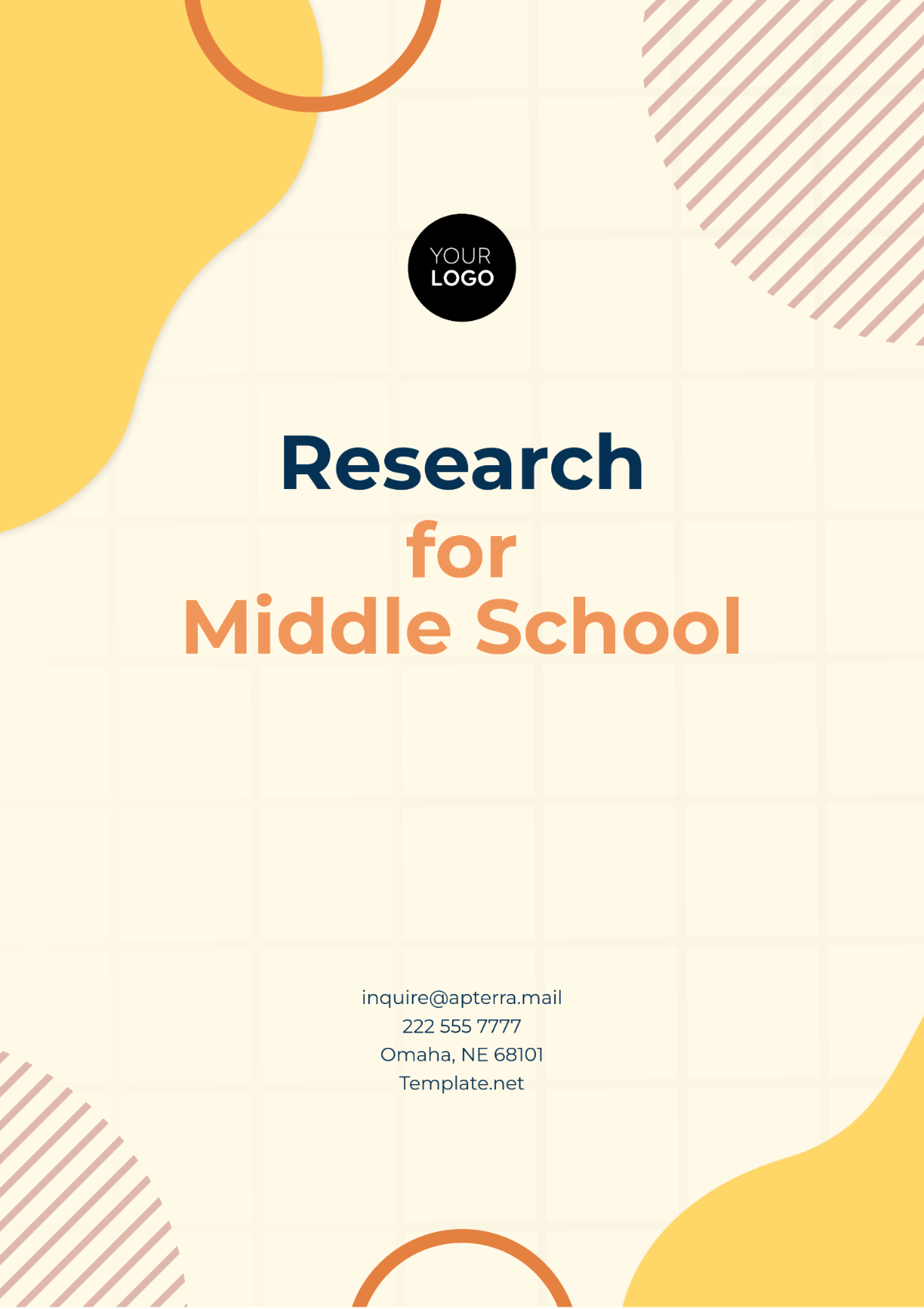 Research Template for Middle School