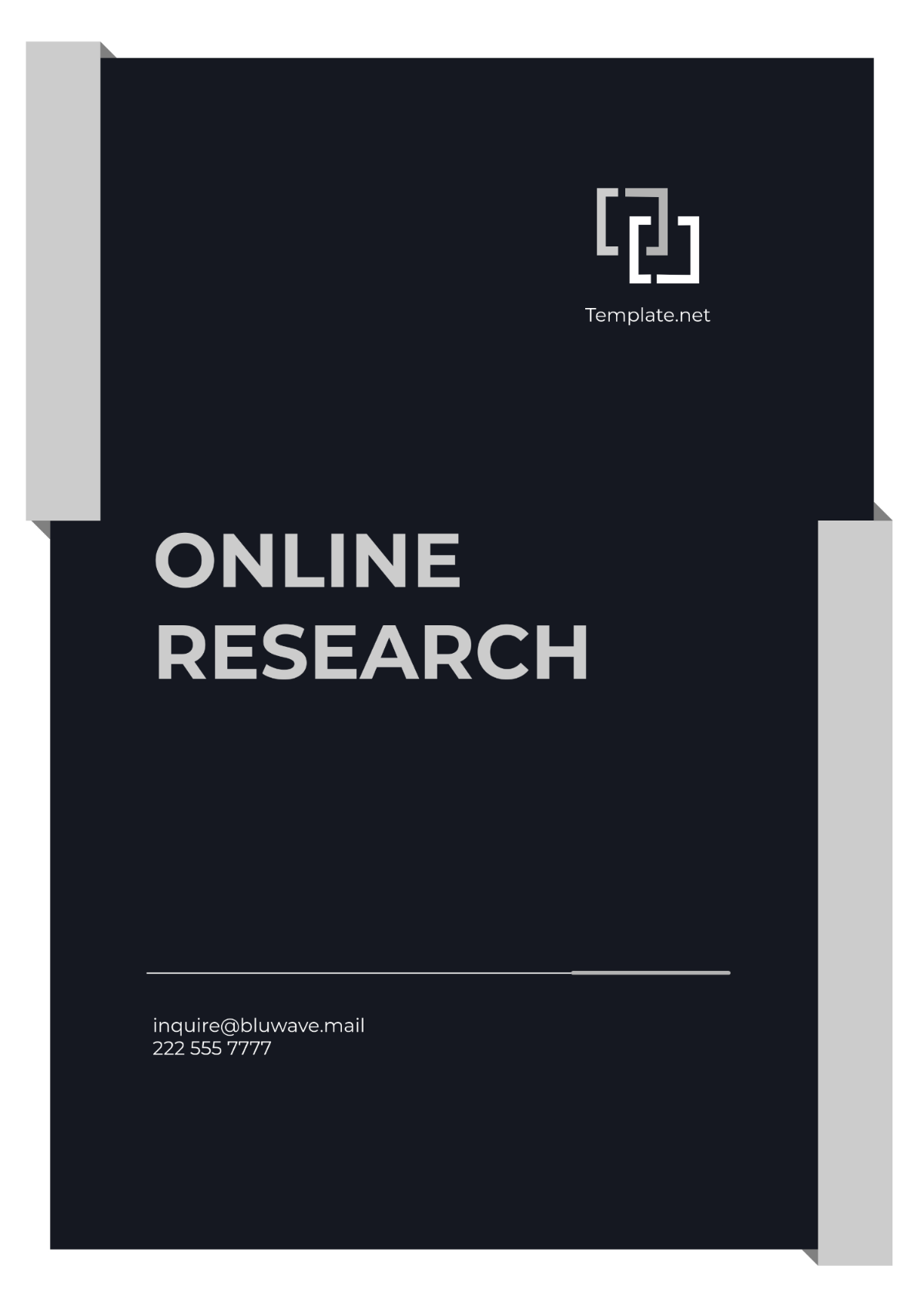 Blank Online Research Template