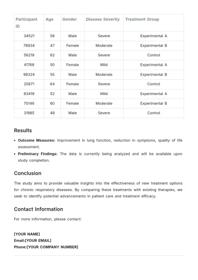 Free Health Research Template to Edit Online | Template.net to Edit Online