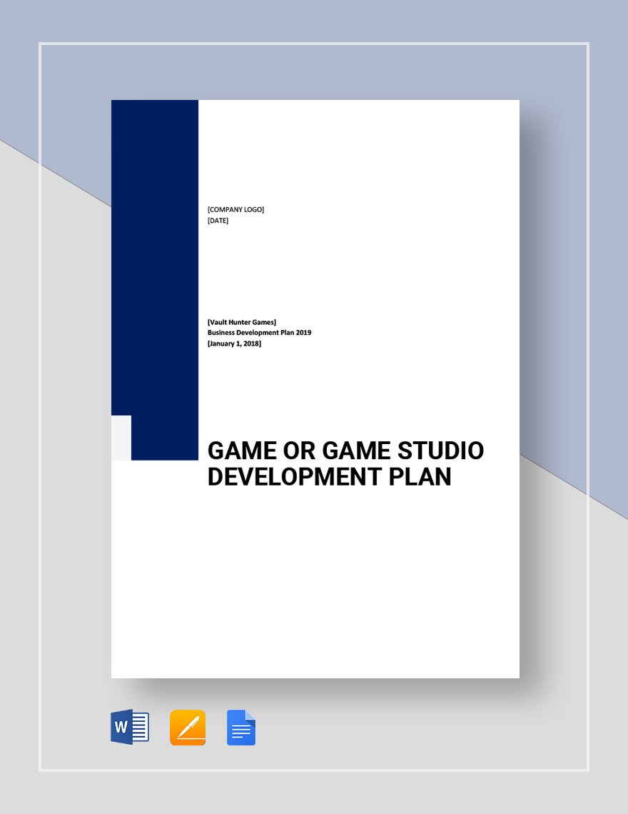 Game studio Development Plan Template