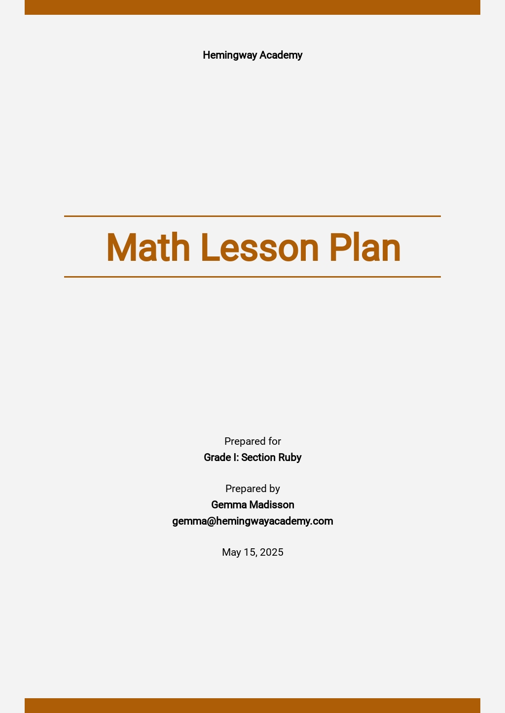 22+ FREE Math Lesson Plan Templates [Edit & Download]