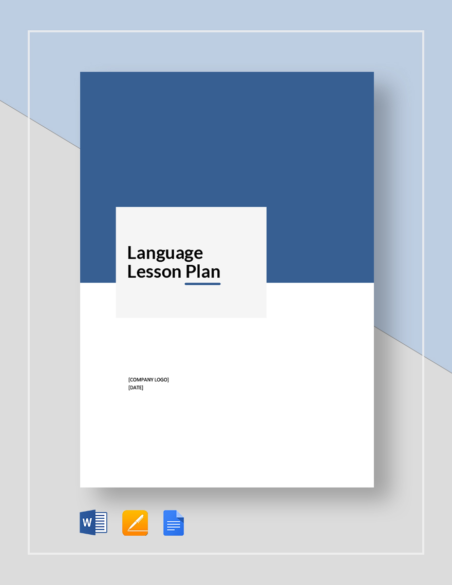 Language Lesson Plan Template