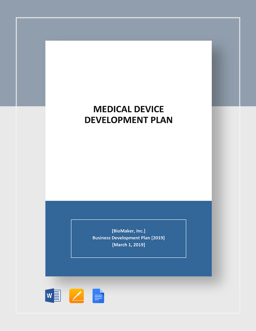 Medical Device Development Plan Template
