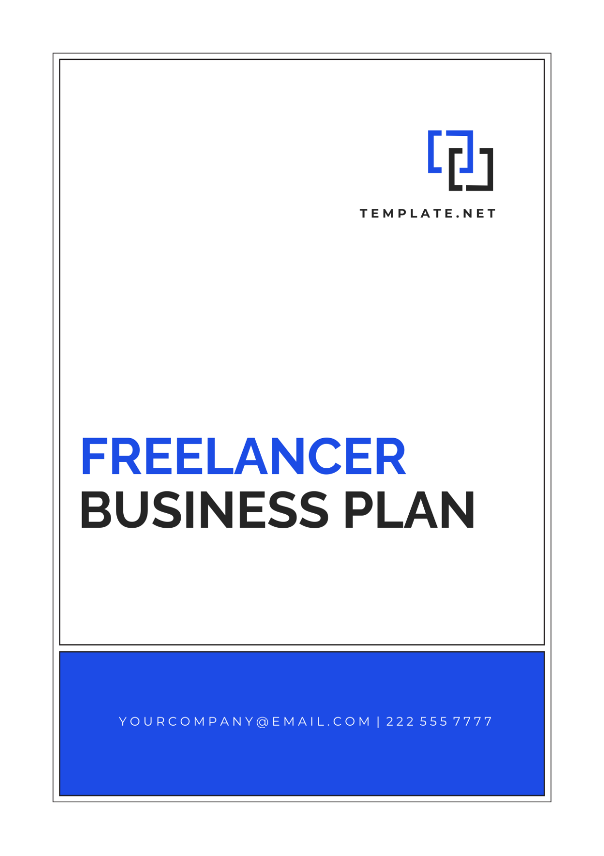 Freelancer Business Plan Design Template - Edit Online & Download